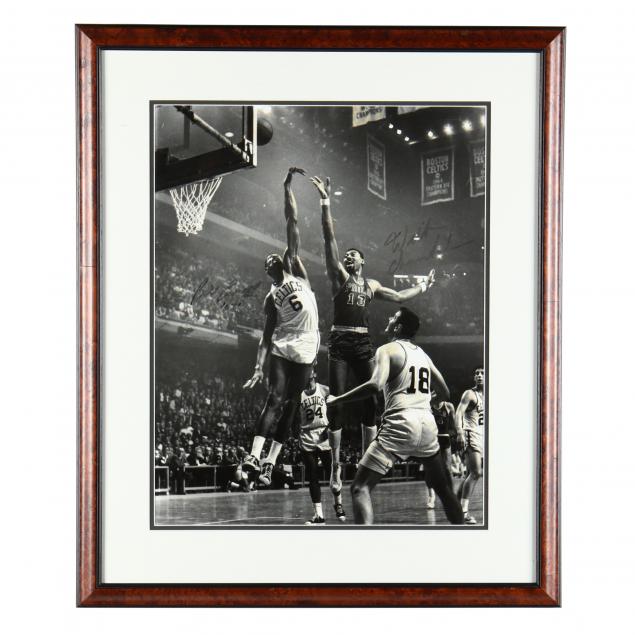 wilt-chamberlain-and-bill-russell-signed-photograph