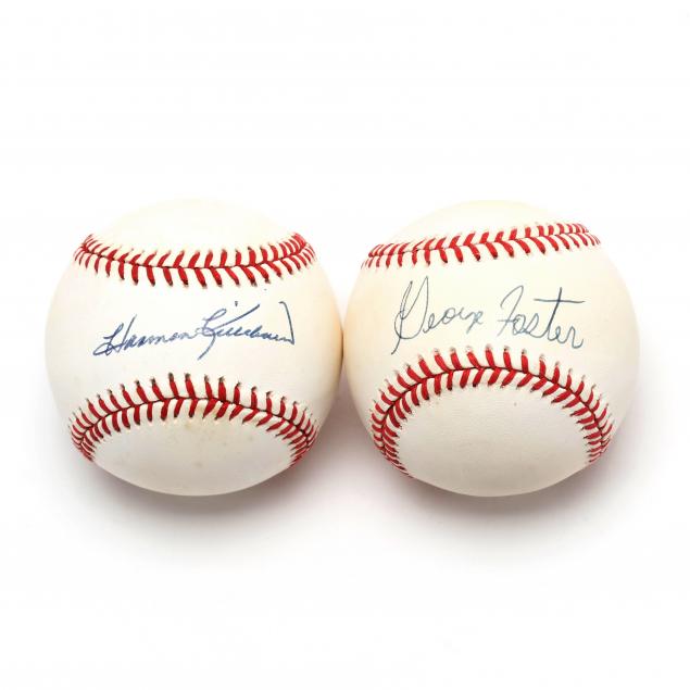 two-autographed-baseballs-george-foster-and-harmon-killebrew