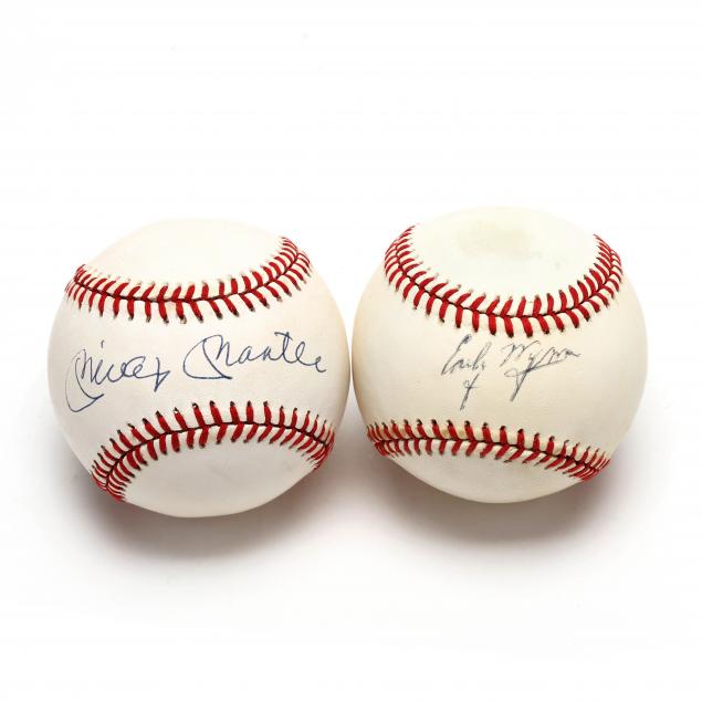 two-autographed-baseballs-mickey-mantle-and-early-wynn