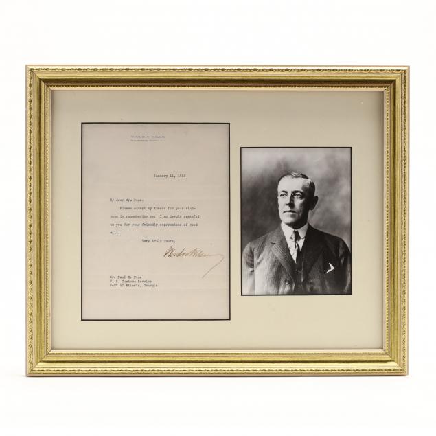28th-u-s-president-woodrow-wilson-typed-letter-signed