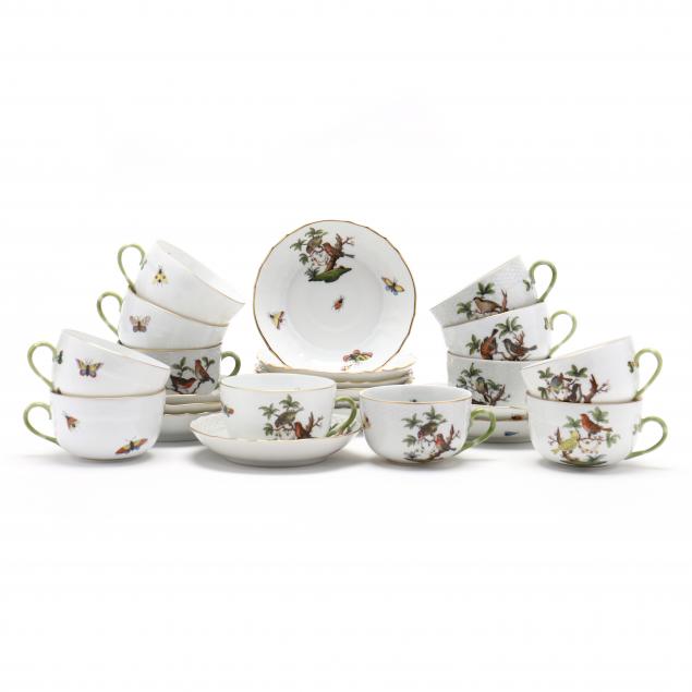 herend-rothschild-bird-cups-and-saucers