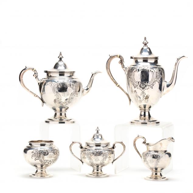 gorham-puritan-chased-sterling-silver-tea-coffee-service