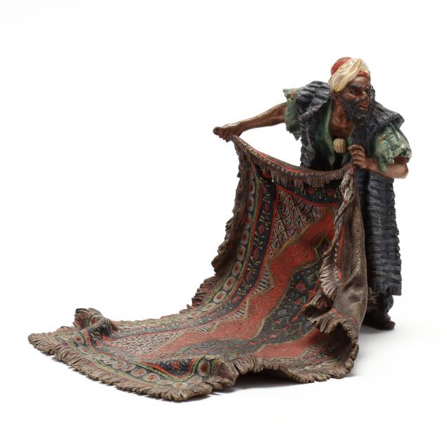 a-franz-bergman-cold-painted-bronze-carpet-seller