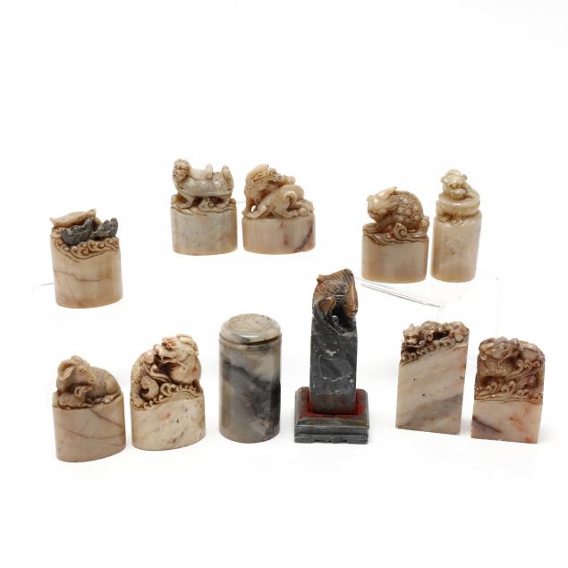 a-group-of-chinese-hardstone-seals