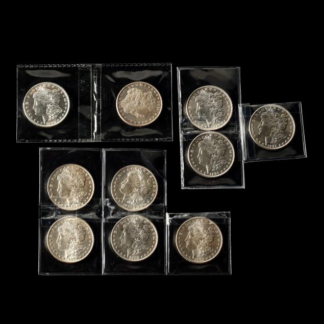 ten-bu-morgan-silver-dollars