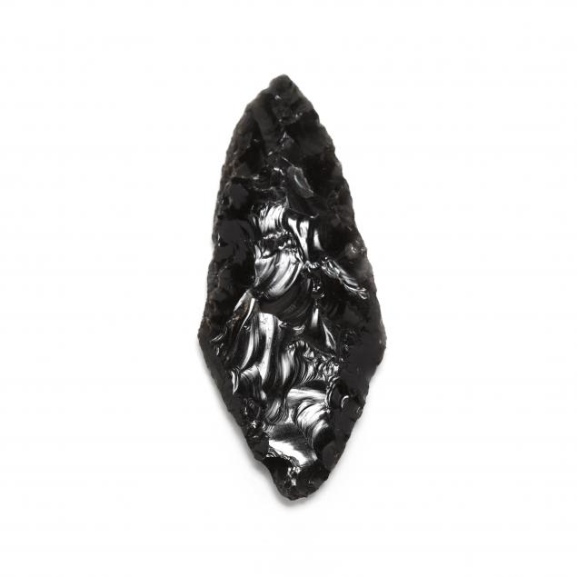 Obsidian Spear Point From Old Collection (Lot 3097 - Single-Owner ...