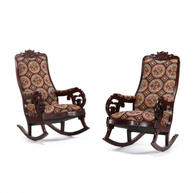 thomas-day-pair-of-carved-mahogany-rocking-chairs
