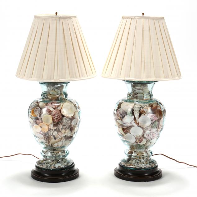 pair-of-designer-seashell-table-lamps