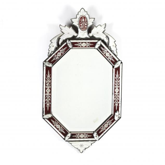 vintage-red-cut-to-clear-venetian-mirror