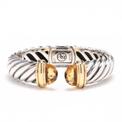 sterling-silver-18kt-gold-and-citrine-cuff-bracelet-david-yurman