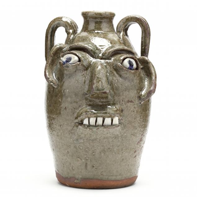western-nc-folk-pottery-burlon-craig-face-jug
