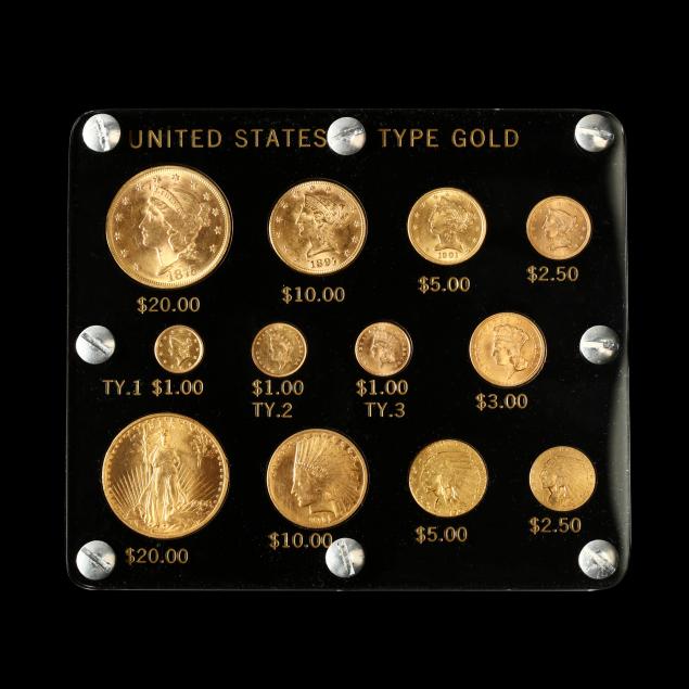 Twelve-Coin Classic U.S. Gold Type Set in Capitol Holder (Lot 3001 ...