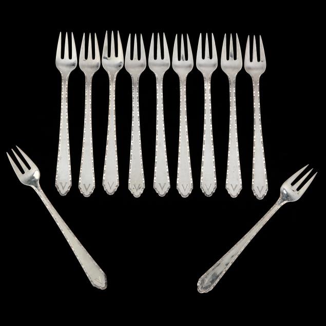 a-set-of-11-chinese-art-deco-silver-cocktail-forks
