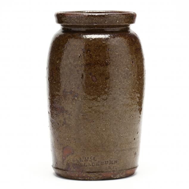 western-nc-pottery-canning-jar-john-wesley-hilton-1846-1923-catawba-county