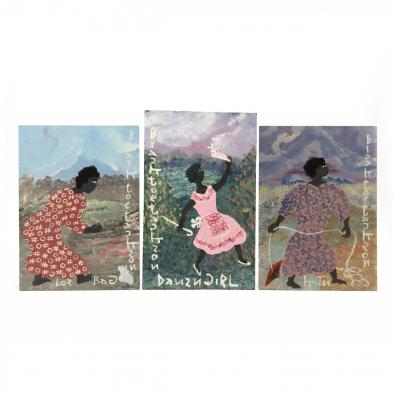 folk-art-painting-black-joe-jackson-ga-1920-1997-a-trio