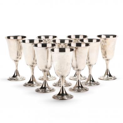 a-set-of-ten-gorham-strasbourg-sterling-silver-goblets