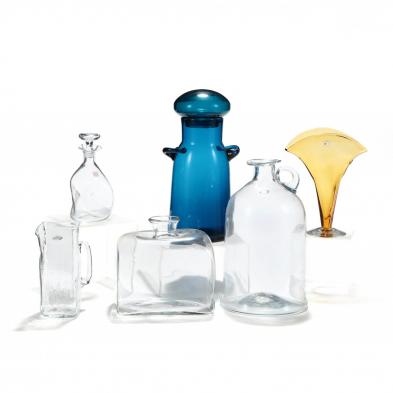 six-pieces-of-blenko-art-glass