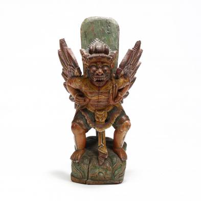 indonesian-carved-and-painted-wood-statue-of-garuda