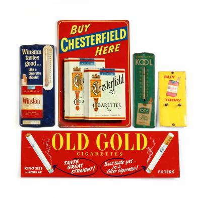 group-of-five-vintage-tobacco-advertisements