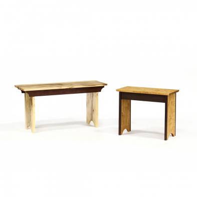 two-robert-wagner-nc-maple-benches