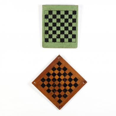 two-vintage-double-sided-game-boards