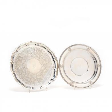two-sterling-silver-serving-platters