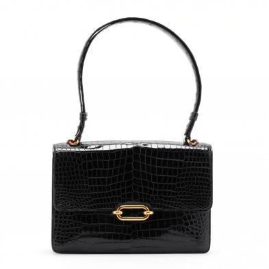 vintage-black-porosus-crocodile-top-handle-bag-hermes