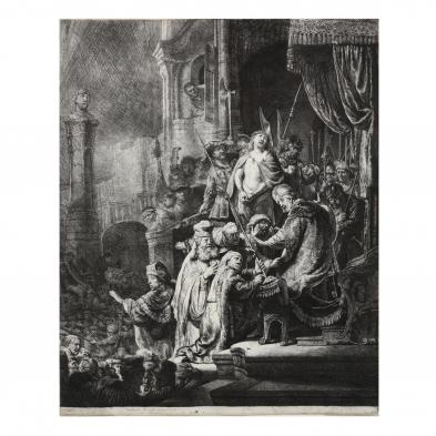 rembrandt-van-rijn-dutch-1606-1669-i-christ-before-pilate-large-plate-i