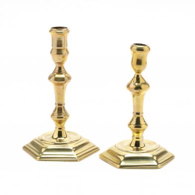 two-early-brass-candlesticks