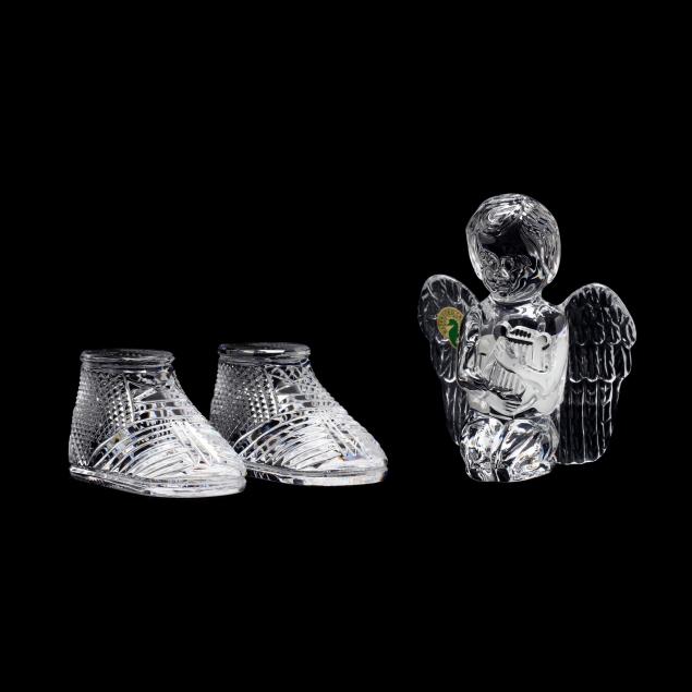 waterford-crystal-angel-and-pair-of-baby-booties