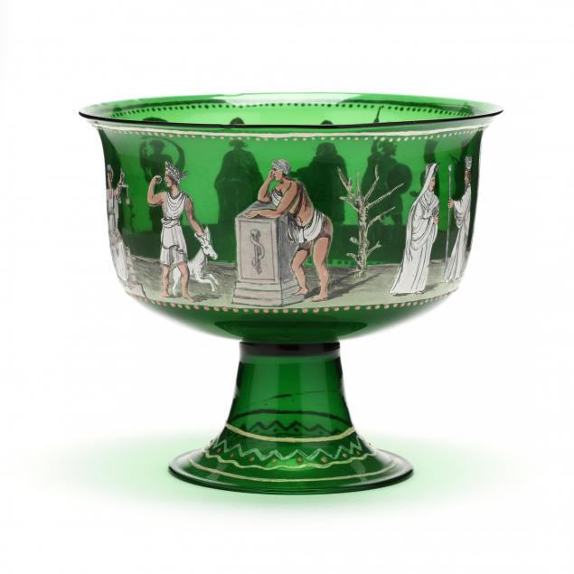 venetian-enamel-decorated-pedestal-bowl-with-greek-gods