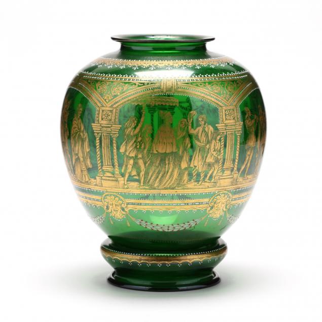venetian-gilt-glass-jar-featuring-a-procession