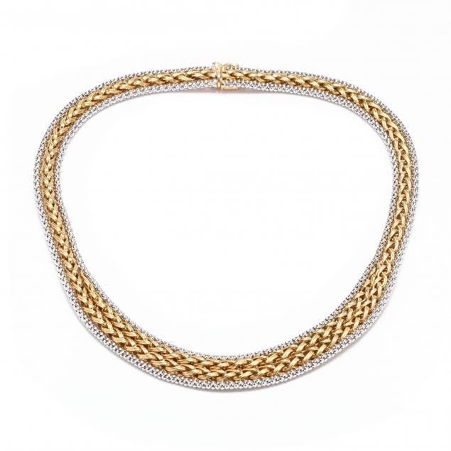 18kt-bi-color-gold-necklace-italy