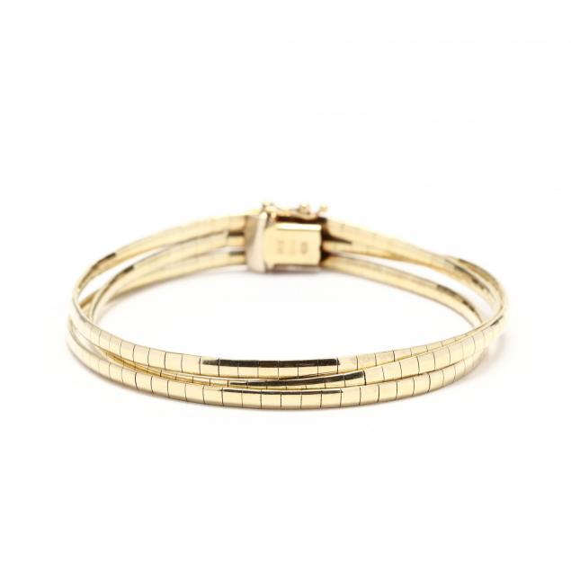 14kt-gold-triple-strand-bracelet-unoaerre