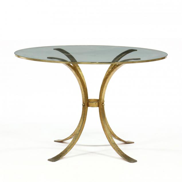 italian-modern-gilt-metal-and-glass-center-table