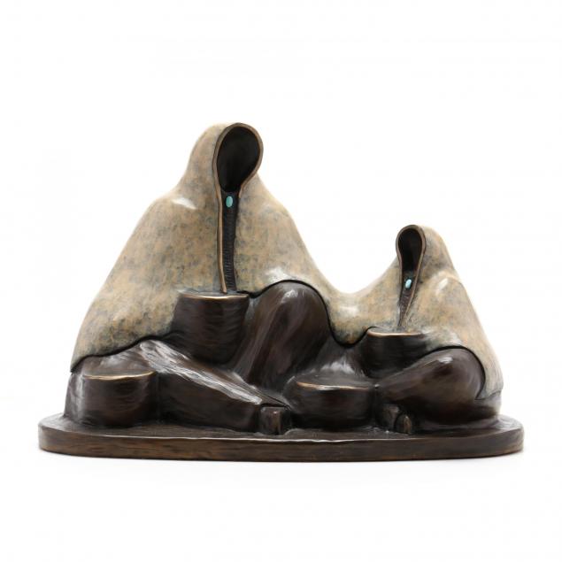 felicia-am-20th-century-i-my-helper-i-bronze-sculpture