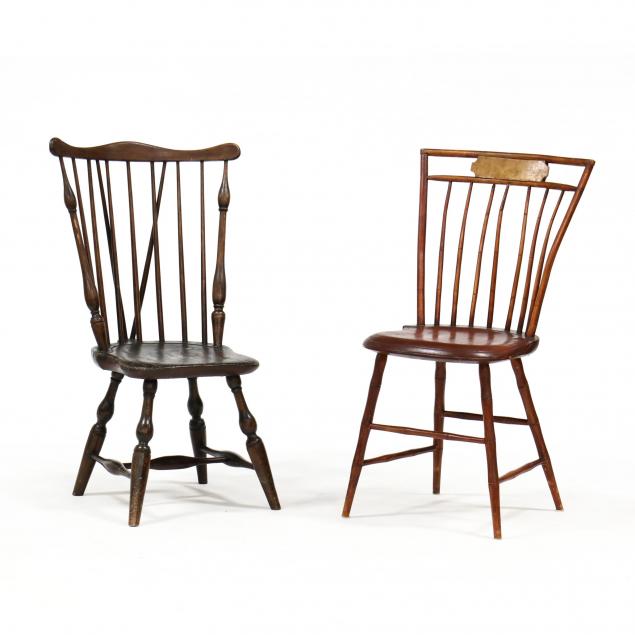 two-american-windsor-side-chairs