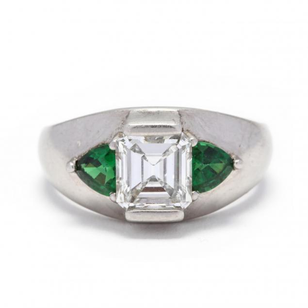 platinum-diamond-and-tsavorite-garnet-ring
