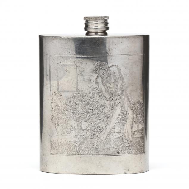 vintage-pewter-golfing-flask-edwin-blyde