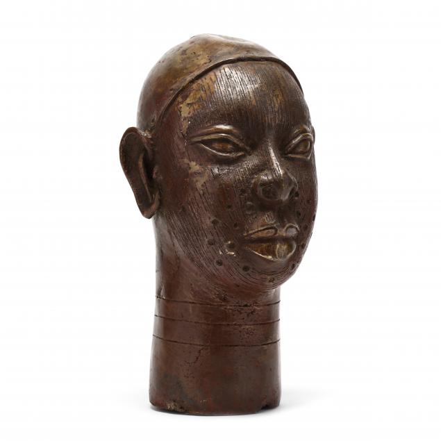Benin, Hollow Cast Bronze Head (Lot 415 - Upcoming: New Year's Weekend ...
