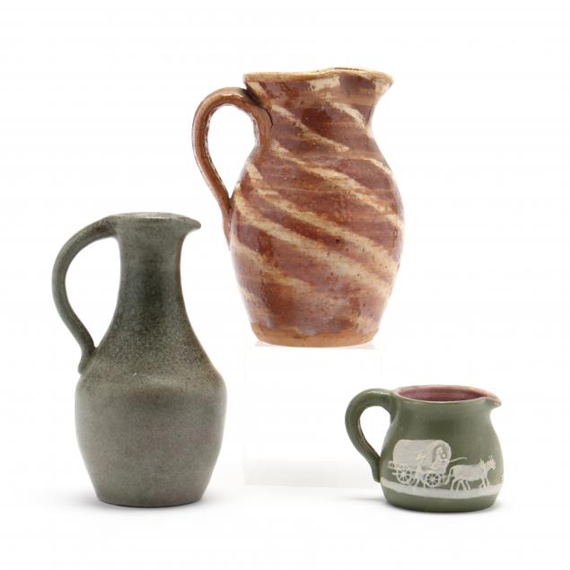 three-western-north-carolina-pottery-pieces