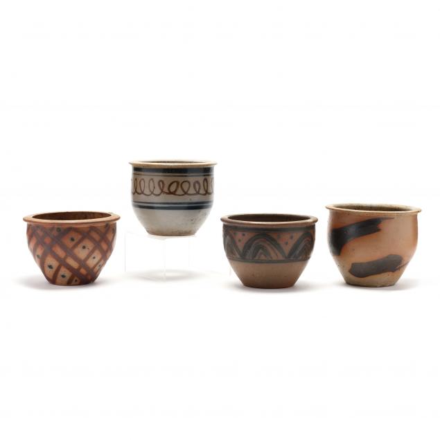 nc-pottery-mark-hewitt-pottery-four-small-jardinere