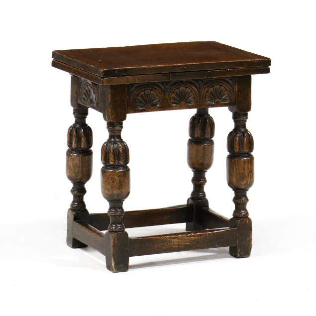 william-and-mary-style-carved-oak-child-s-pub-table