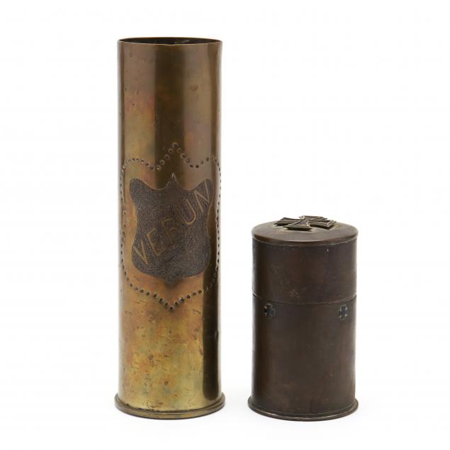 two-vintage-pieces-of-artillery-trench-art
