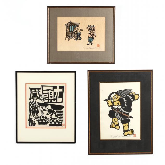 yoshitoshi-mori-1898-1992-three-woodblock-prints