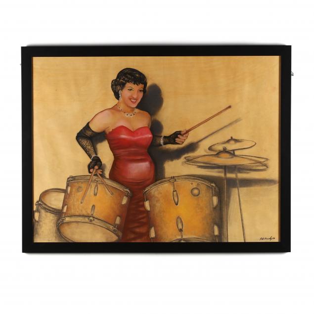 robin-heidi-kennedy-b-1956-woman-with-drums