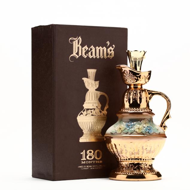 jim-beam-whiskey-in-gold-floral-decanter
