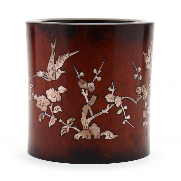 a-chinese-wooden-brush-pot-with-mother-of-pearl-inlay