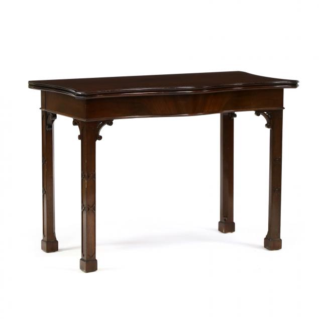 chippendale-style-mahogany-extension-game-table