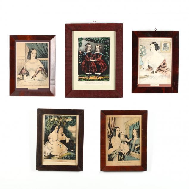 five-currier-ives-portrait-prints